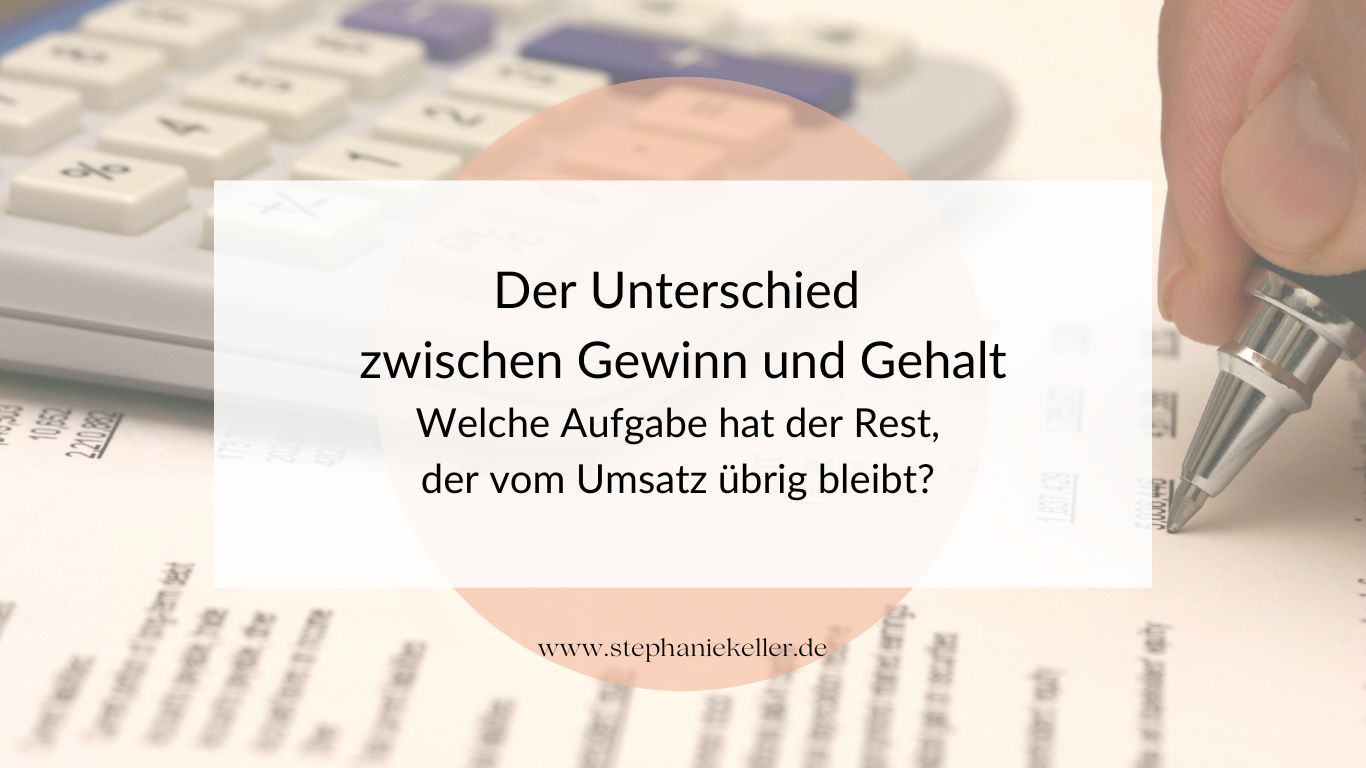 Der Unterschied zwischen Gewinn und Gehalt