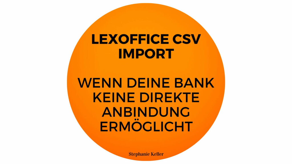 lexoffice csv Import